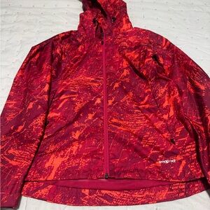 adidas Pink Mesh Outdoor Jacket with Logo Trim